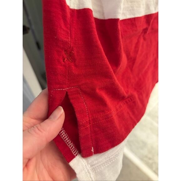 ALEX MILL Francoise Long Sleeve Tee in crimson, Lrg $103 G26 - Picture 7 of 11